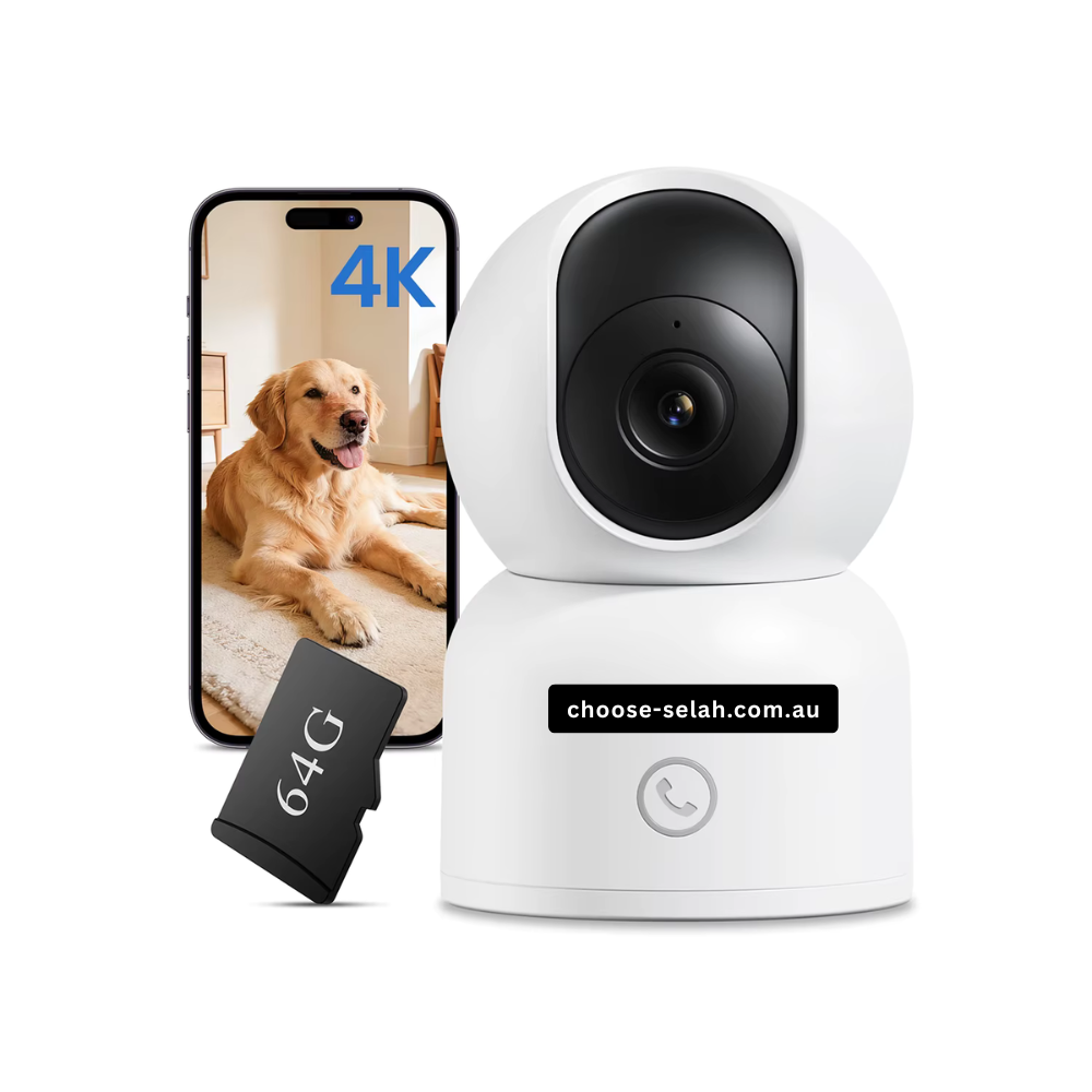 6MP Dual Lens Indoor WiFi Camera with 360° Pan, 90° Tilt and Two Way Video