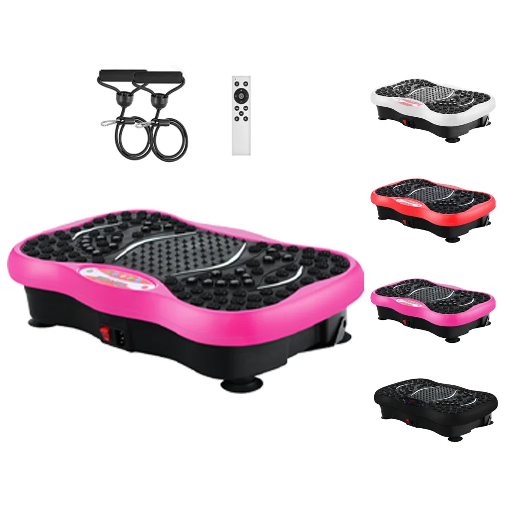 Vibration Fitness Plate with Remote Control and Resistance Bands