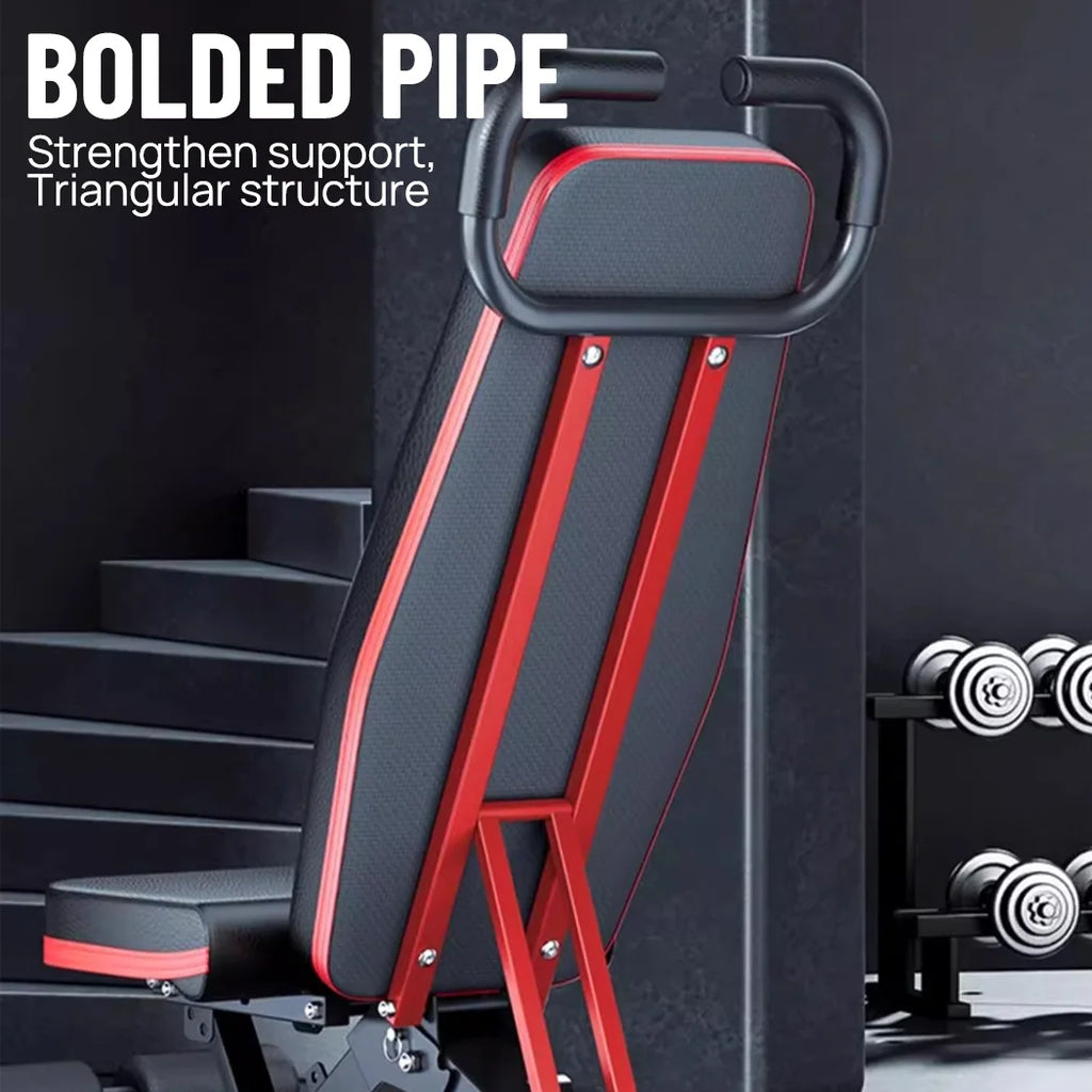 Compact Adjustable Gym Weight Bench for Dumbbell Training, Sit-Ups and Leg Raises