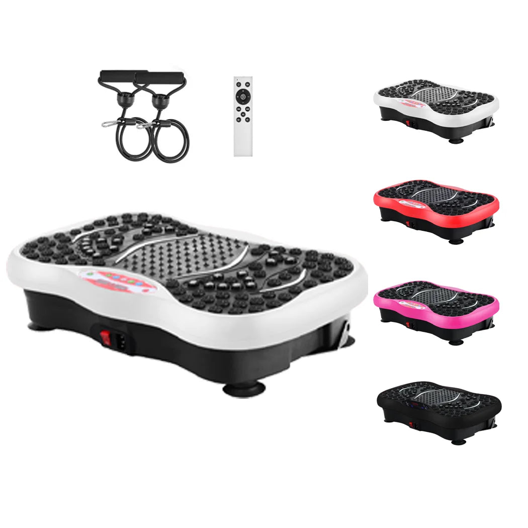 Vibration Fitness Plate with Remote Control and Resistance Bands
