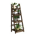 4 Tier Foldable Wooden Storage Shelf Display Rack Bookcase Plant Stand for Indoor Home