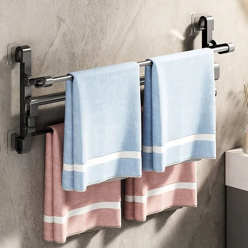 50cm Compact Shoe Hanger Rack with Adhesive Wall Mount Design