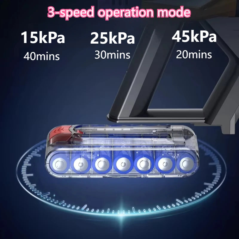 Cordless Handheld Vacuum Cleaner 550W 45kPa Rechargeable Lightweight with Touch Control