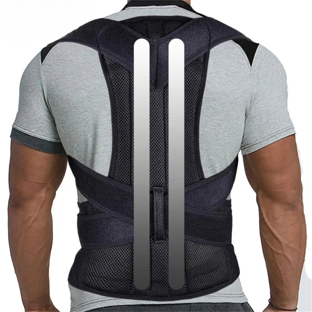 Unisex Adjustable Upper Body Support Strap with Breathable Design