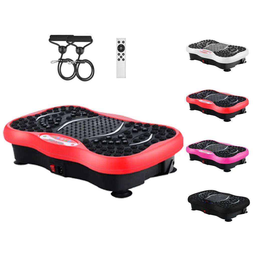 Vibration Fitness Plate with Remote Control and Resistance Bands