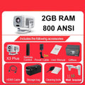 Portable Native 1080P Smart Projector with 600 ANSI Lumens and Auto Focus